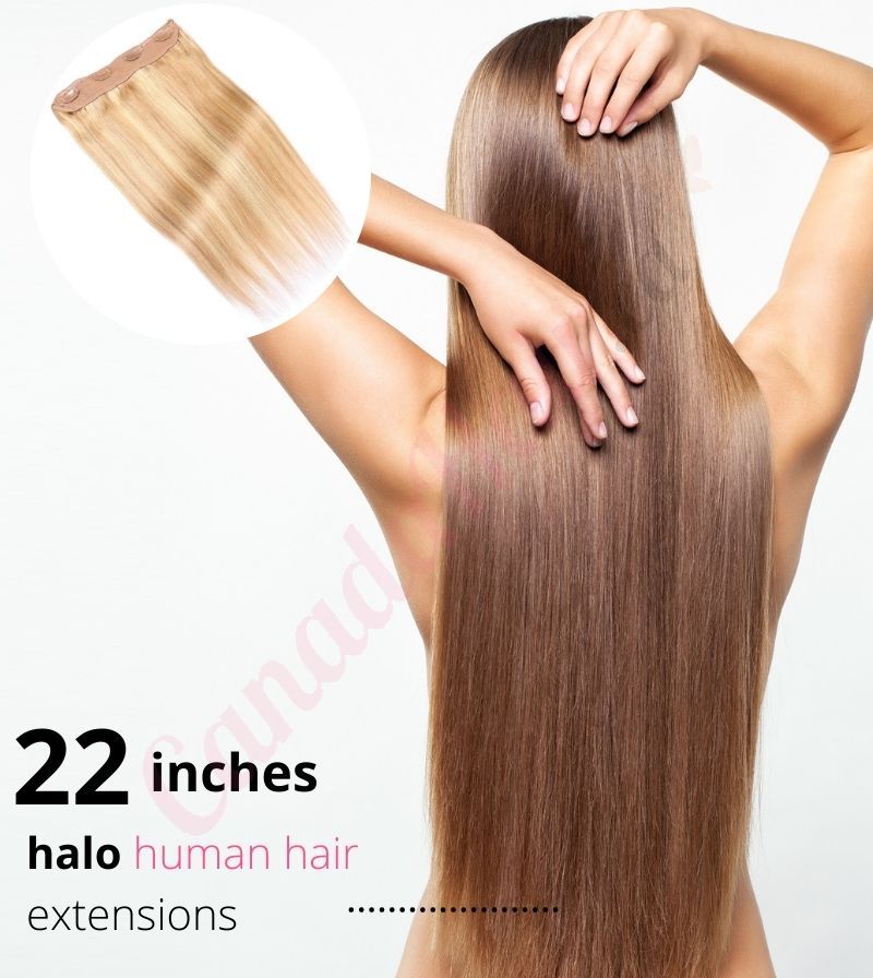 22 Halo Straight Platino Invisible Wire Extensions by Eve Hair