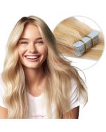 Strawberry Blonde & Bleach Blonde #27/613 Tape-in Hair Extensions - Human Hair