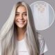 Silver Clip-in Hair Extensions - Synthetic Hair 