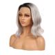 Alexis - Short Grey Remy Human Hair Wig 14 Inches Bob Wig 