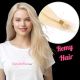 Blonde #60 Nano-Rings Hair Extensions (Nano-Beads) - Remy Hair