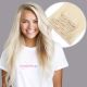 Blonde #60 Clip-in Hair Extensions - Synthetic Hair 