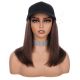 Dark Brown #2 Wig Hat - Human Hair