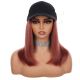 Dark Auburn #33 Wig Hat - Human Hair