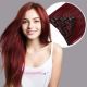 Burgundy Clip-in Hair Extensions - Synthetic Hair 