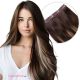 Dark Brown Balayage Clip-in Volumizer - Human Hair