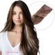 Dark Brown & Blonde Balayage Clip-in Hair Extensions - Human Hair