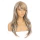 DM1810700-v4 Mixed Blonde and Brown Highlights Long Synthetic Hair Wig with Bang