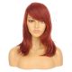 DM1810887-v4 Soft Red Short Synthetic Hair Wig with Bang 