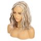 DM2031171-v4 Blonde and Light Brown Highlights Short Synthetic Hair Wig 