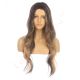 DM2031277-v4 Brown with Caramel Highlights Long Synthetic Hair Wig