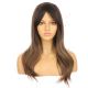 DM2031342-v4 Ombre Soft Brown Long Synthetic Hair Wig with Bang 
