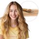 Honey Brown & Ash Blonde #12/24 Nano-rings Hair Extensions (Nano-Beads) - Human Hair
