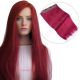 Burgundy Invisible Wire Extensions - Human Hair