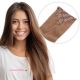 Light Brown #8 Clip-in Hair Extensions - Human Hair