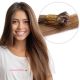 Light Brown #8 Fusion Hair Extensions (Pre Bonded Keratin) - Human Hair