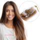 Light Brown #8 Micro-loop Hair Extensions (Micro-Beads) - Human Hair