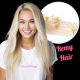 Platinum Blonde Micro-loop Hair Extensions (Micro-Beads) - Remy Hair