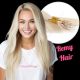 Platinum Blonde Nano-Rings Hair Extensions (Nano-Beads) - Remy Hair