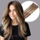 Ombre Balayage Clip-in Hair Extensions - Synthetic Hair 