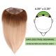 Ombre Blonde Hair Topper 14 inch For Thinning Hair Full Crown (Size: 6.5 inch x 2.25 inch, Weight: 50g) Remy Human Hair 