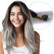 Ombre Grey Fusion Hair Extensions (Pre Bonded Keratin) - Human Hair