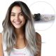 Ombre Grey Micro-loop Hair Extensions (Micro-Beads) - Human Hair