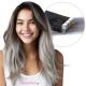 Ombre Grey Tape-in Hair Extensions - Human Hair