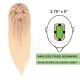 Ombre Light Blonde Hair Topper 14 inch For Thinning Hair Part (Size: 2.75 inch x 5 inch, Weight: 45g) Remy Human Hair 