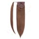 Chestnut Brown #6 Wrap Ponytail Hair Extensions - Human Hair 