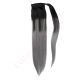 Ombre Grey Wrap Ponytail Hair Extensions - Human Hair 