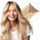 Strawberry Blonde & Bleach Blonde #27/613 Clip-in Hair Extensions - Human Hair