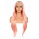 G170728026-v2 - Long Pink Synthetic Hair Wig 
