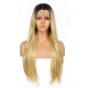 G1904728-v2 - Long Blonde Synthetic Hair Wig 