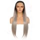 G1901636-v2 - Long Grey Synthetic Hair Wig 