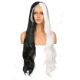 DM2031058-v4 - Long Black & White Synthetic Hair Wig
