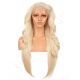 FU1904695-v3 - Long Blonde Synthetic Hair Wig With Bang 