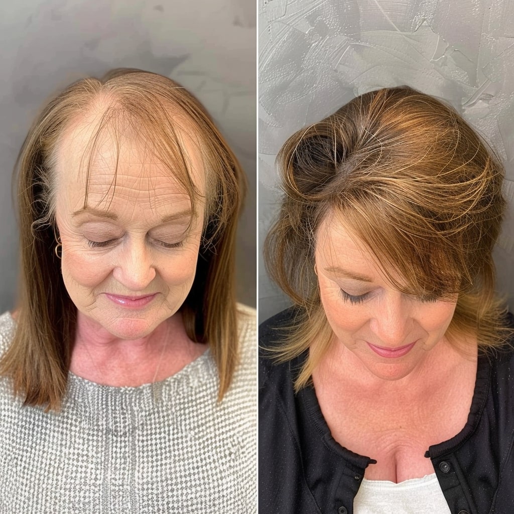 before and after hair toppers transformation 5