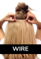 Invisible Wire Hair Extensions Human Hair