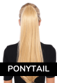 Ponytail Hair Extensions 100% Real Hair 18 inches